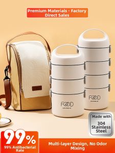 YOULUNMEI | Multi-layer Insulated Bento Box Microwaveable