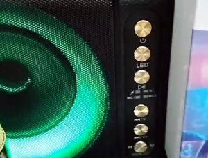 Speaker Bluetooth Fleco K-203M Speaker Portable Karaoke Free 2 Mic