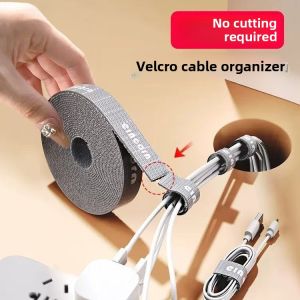 5M Magic Tape Cable Ties Organizer for Data Cables Portable Wire Winder for Home Office