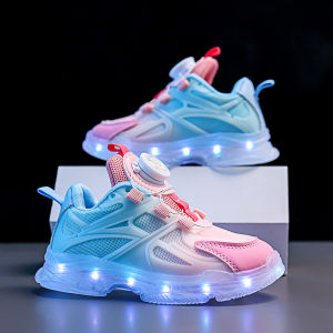 KUOBURENSHENG | Flash Light Cartoon Roller Skating Shoes Spring