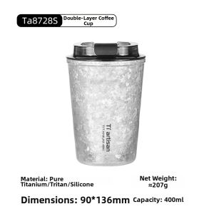 Tiartisan | Titanium Insulated Travel Mug High End