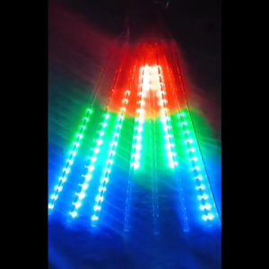 Lampu Meteor LED RGB 45cm 8 Batang/Lampu Hujan Meteor RGB Jatuh Salju Taman Hias