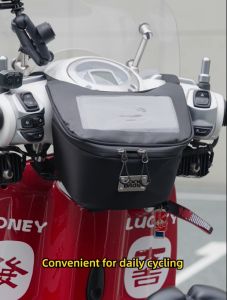 【มาถึงใน 3 วัน】ROCKBROS Motorcycle Front Bag 2L Large Capacity Touch Screen Handlebar Bag Waterproof Breathable Shoulder Bag With Rainy Cover