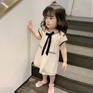 [PRINCESS KESLI] 0-7 Tahun Dress Creamy Anak Perempuan Rajut Gaun Kids Bayi Kasual Korea Style