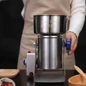 ALX Malaysia 2000g Malaysia 3Pin Electric Grain Grinder Machine 430 Stainless Steel Coffee Grain Flour Powder Pengisar Serbuk磨粉碎粉机