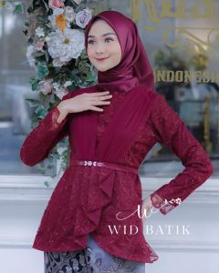 atasan wanita dewasa kekinian 2022 viral blouse brokat kebaya wisuda baju kondangan terbaru AVEENA