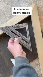 Speed square 7 inch Rafter square Penggaris Penggaris siku Sudut