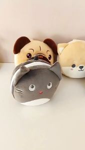 2in1 Multi-functional Travel Pillow with Eye Mask Soft Cute Neck Pillow Sleep Plush Toy Gift
