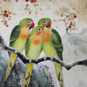 Tranh gia đình Tranh treo tường dán tường phong thủy hạnh phúc .CGI-918