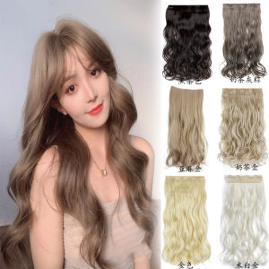 One-Piece Long Hair Extensions Womens Big Wave Fake Hair Piece Invisible Blend Natural Looking Trendy Color Popular Online