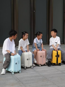 18 Inch Ride On Pastel Macaroon Colors Kids Suitcase Luggage Hand Carry