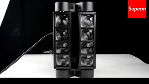 【COD】2PCS 8 Eyes Disco LED Stage Light Spider Light Moving Head Light Party Light Beam Light RGBW LED DMX Sound Activated for Home Party Birthday Gathering KTV Karaoke Bar Night Club Wedding Live Show Concert Small Event Disco Hall Commercial Stage