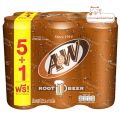 เอ แอนด์ ดับบิว น้ำรูทเบียร์แพค A&W Root Beer Drink Pack6. 