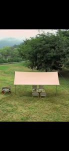 🚚🚚🚚จัดส่งจากประเทศไทย🛵🛵🛵ฟลายชีท​ ฟรายชีท ผ้าใบ ขนาด3x3ม กันแดด พร้อมเสา2ต้น แถมฟรีถุงใส่