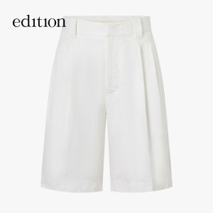 edition | New Autumn Silk Cotton Linen Five Division Straight Culottes