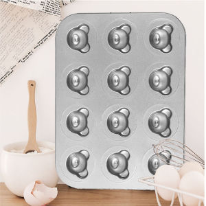 Non-Stick Bear Baking Tray Madeline Oven Special DIY Home Use Baking Tools Carbon Steel Cookie Mold Kitchen Cooking Utensils