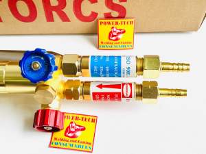 Bộ Van 1 Chiều Chống Cháy REN 17mm dùng cho Đồng Hồ và Đèn Hàn Cắt Gió Đá tự chọn thêm Bộ Con Tán Đuôi Chuột nối dây