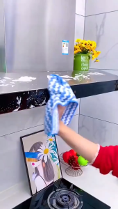 Kain Dapur Multifungsi Cloth Anti Minyak 21x21cm / Serbet Lap Dapur Daya Serap Bagus Good Quality