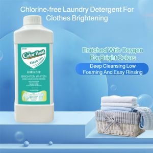 Laundry Detergent Oxygen Whitening Laundry Detergent Color Bleach Oxygen White Clothes Washing Liquid Hands-free Washing