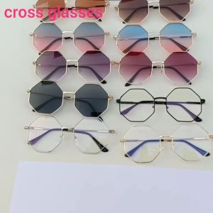 แว่นกรองแสง & แว่นกันแดดแฟชั่น UV400 ทรงแปดเหลี่ยม สไตล์เกาหลี รหัส SGUV32