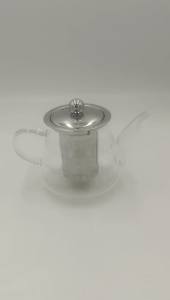 Ấm Pha Trà Cafe Thủy Tinh có vòi Dung Tích 400 ML Chịu Nhiệt Có Lõi Lọc Inox 304 Cao Cấp