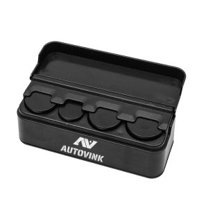 กล่องใส่เหรียญ ที่เก็บเหรียญในรถยนต์ หยิบใช้เหรียญได้สะดวก ไม่หล่นหาย คุณภาพดี