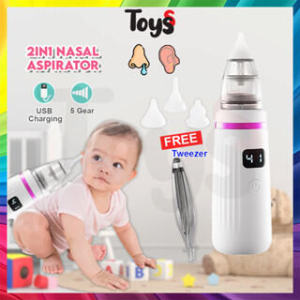 🔥Toyss 2in1 Nasal Aspirator Baby Nose Suction Penyedut Hingus Cuci Hidung Baby Baby Sedut Kahak Baby Nasal Care 吸鼻涕 神器