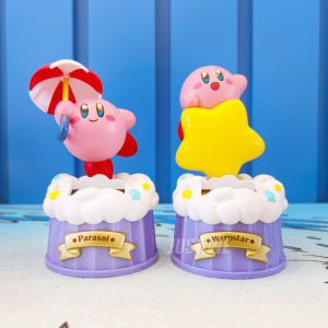 In Stock Japan Genuine Star Cartoon Solar Energy Decoration Kirby Car Hand-Made Doll Peripheral Girl Gift