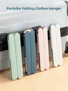 Portable Travel Essential Folding Clothes Hanger Bathroom Kit Hotel Stay Outdoor Camping Gear Lightweight Durable Plastic