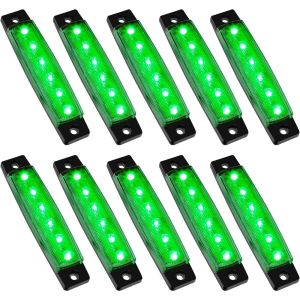 Bộ 10 Đèn LED Dải Đá Chống Nước Đèn Dưới Gầm Xe Đèn Chắn Bùn Đèn Chiếu Sáng Cho Xe Golf Xe Wrangler Xe Địa Hình