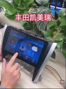 เครื่องเล่นสเตอริโอในรถยนต์ขนาด 10.1 นิ้ว Android 11 สำหรับ Toyota Camry 2015-2017