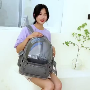 MITSOSA Space Capsule Pet Carrier Backpack Breathable & Portable for Cats/Small Dogs | Travel Cage