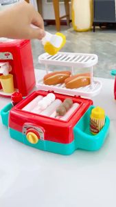 Kitchen Toys for Children Kids Blender Grill Dispenser Toaster Washing Machine Mixer