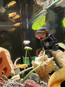 YS AQUATIC Aquarium Fish Tank Floating Ball Toy Decoration Diver Witch Dragonball Wukong Astronaut