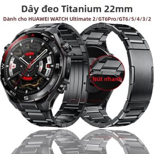 jansin | Dây Đeo Đồng Hồ Thông Minh Titanium 22MM Dành Cho HUAWEI WATCH Ultimate Tháo Lắp Nhanh Tương Thích Với Watch 5 4 GT 7 Pro GT6 3 2 46mm
