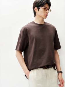 MIANXIANSHENG | Strong Twisted Cotton Linen Feel T-Shirt