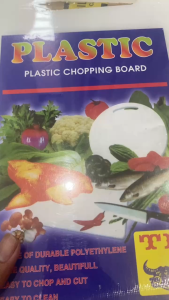 Thớt nhựa Trắng PP Plastic Hình Chữ Nhật 23x34cm