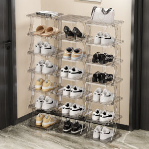 Adjustable Acrylic Shoe Rack Modern Simple Home Entrance Bathroom Dormitory Multi-layer Storage Shelf Cabinet Organizer