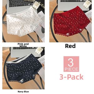 TIANZHIYI | Lace Trim Cotton Briefs