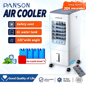 PANSON 6/8/20L Air Cooler Fan Air Conditioner Air Cooling Fan Mobile water tank three-speed adjustable