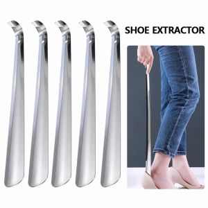 1/2pcs 42cm Extra Long Shoe Horn Stainless Steel Silver Metal Shoes Remover Shoehorn Lifter Aid Slip Shoe Pull Tool Shoespooner