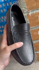[New] 5776 Giày mọi giày lười giày công sở Nam mũi tròn da mềm chạy viền hàng QC size 39-44❣️