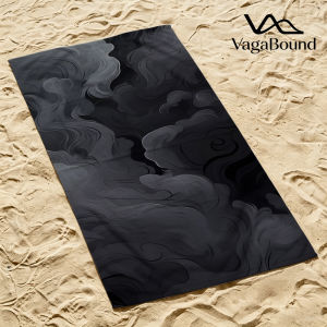Ink Smoke Swirls Quick Drying Beach Towels Ultra Lightweight Fast-drying Super Absorbent It is a must-have item for summer
