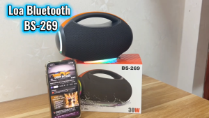 ( Loa Mới ) Loa Bluetooth BS-269 Không Dây – Âm Thanh Mạnh Mẽ Bass Trầm – Công Suất 30W Pin Khỏe Dông Nước Hiệu Quả - Bảo Hành Lỗi 1 Đổi 1