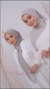 KALISHA X MIMA Kerudung Segi Empat Polos Jilbab Paris Jepang Premium Hijab Paris Japan Lovana