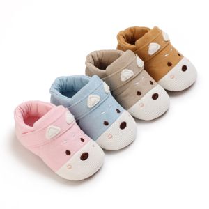 Colored non-slip cotton canvas shoes for infants aged 0-18 months