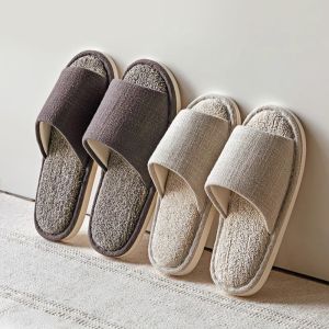 Dép Vải Lanh Kháng Khuẩn Phong Cách Nhật Bản Cho Cặp Đôi Nam Nữ Dùng Trong Nhà Mùa Hè Mùa Đông Mùa Xuân Mùa Thu