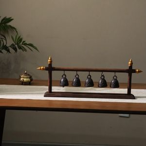 ไม้แกะสลักงานฝีมือระฆังประดับห้องนั่งเล่นเข้าบ้านตู้ไวน์ตู้ทีวีโต๊ะตกแต่งความคิดสร้างสรรค์