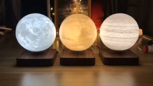 แม่เหล็กลอย Moon Light 3D พิมพ์ เทคโนโลยีสร้างสรรค์ ของขวัญ ให้ดาวเสาร์ ไฟกลางคืนขนาดเล็ก พิมพ์อุปกรณ์ภายในบ้าน คุณอยากจะดู?