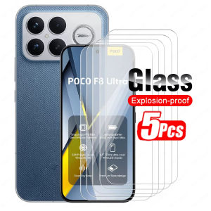1-5Pcs HD Tempered Glass For Xiaomi Poco F8 Pro F8 Ultra F7 F5 Screen Protector Poco X8 Pro Max X7 Pro X6 M7 M6 M5S X5 X3 F6 F3